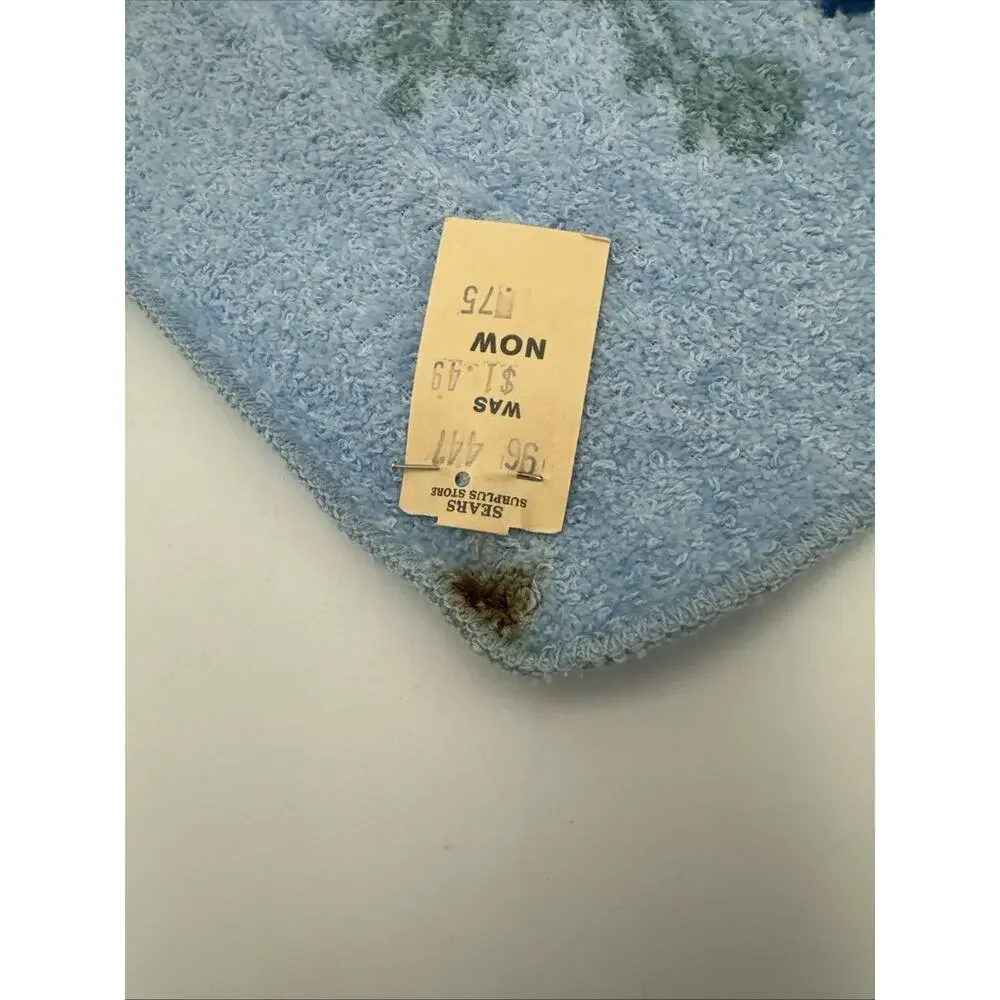 Set Of Vintage Cannon Blue Butterfly Towel Set. NWT